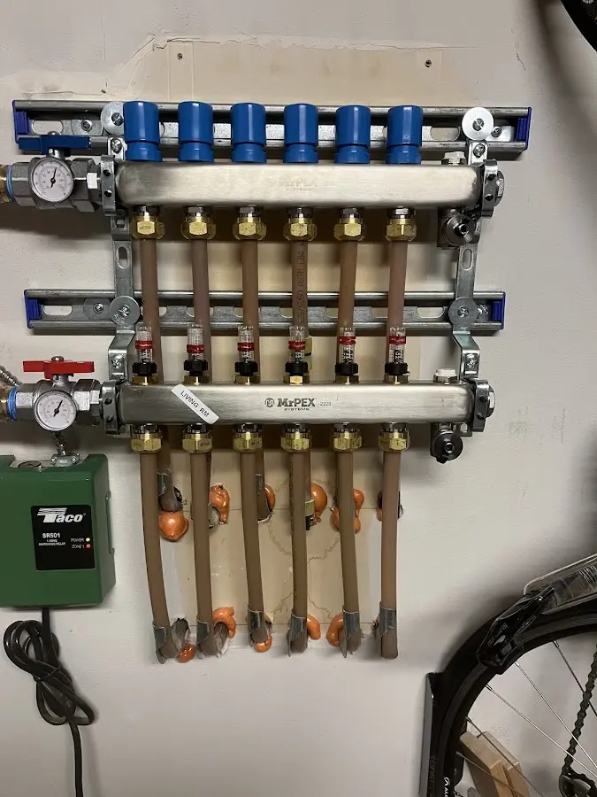 Plumber performing Gas Line Installation at a residential property in Forrest City